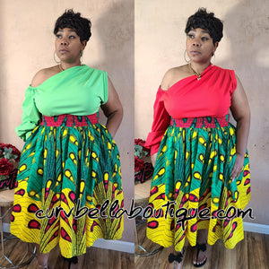 Peacock Maxi Skirt