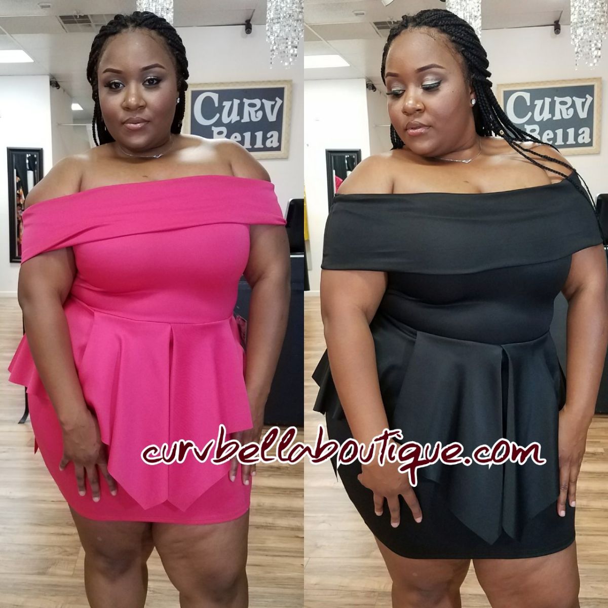 Kiss Me Peplum Midi
