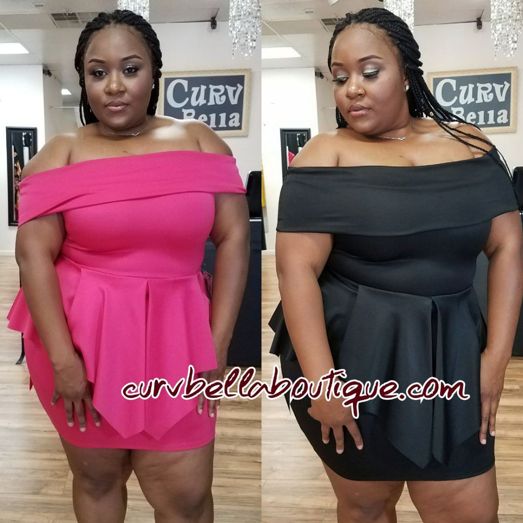 Kiss Me Peplum Midi